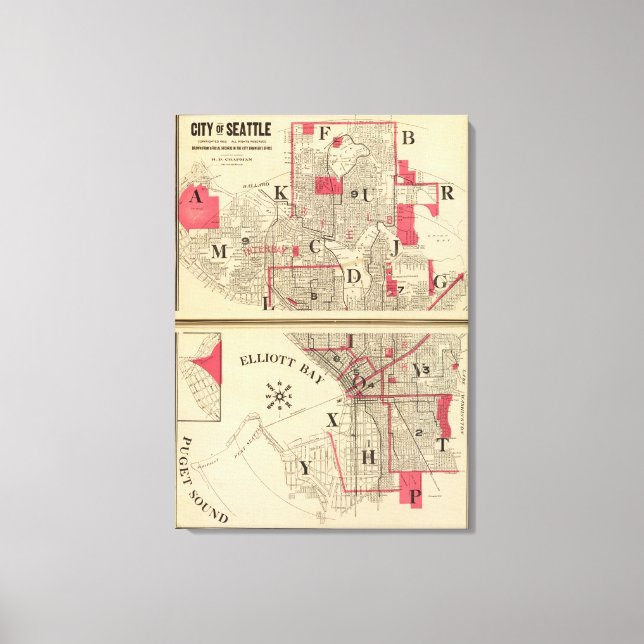 Seattle Canvastryck (Framsida)