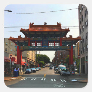 Seattle Chinatown Grind #1 Stickers Fyrkantigt Klistermärke