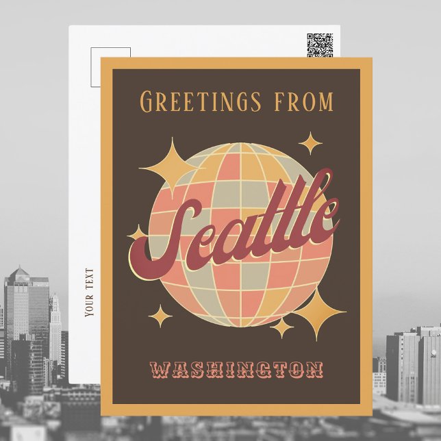 Seattle City Washington Retro Vintage Postcard Vykort (Skapare uppladdad)