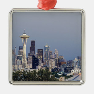 Seattle citysch julgransprydnad metall