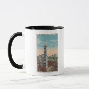 Seattle det WASmith torn beskådar & Mount Rainier Mugg
