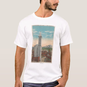 Seattle det WASmith torn beskådar & Mount Rainier T Shirt