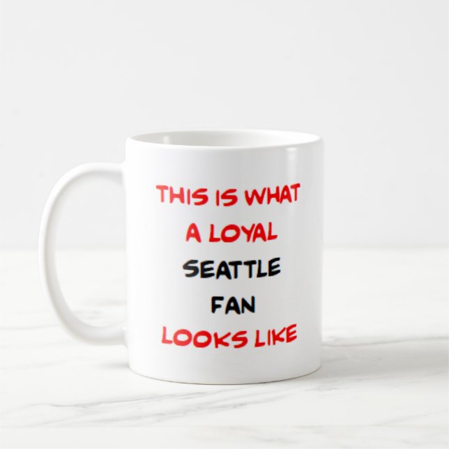 seattle fan, loyal kaffemugg (Vänster)