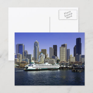 Seattle-färja Washington State Vykort