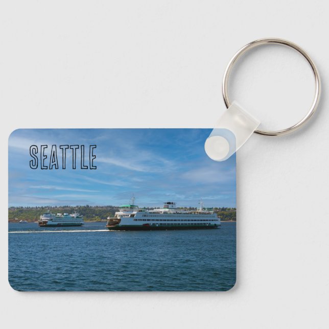 Seattle Ferries och eget namn Nyckelring (Framsida)
