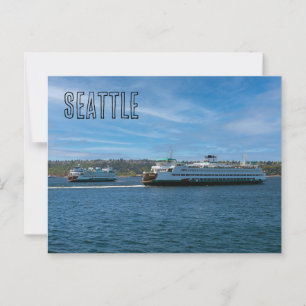Seattle Ferries Vykort