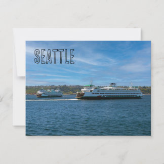 Seattle Ferries Vykort