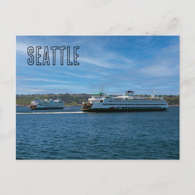 Seattle Ferries Vykort (Framsida)