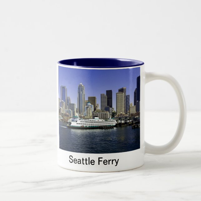 Seattle Ferry Washington Två-Tonad Mugg (Höger)