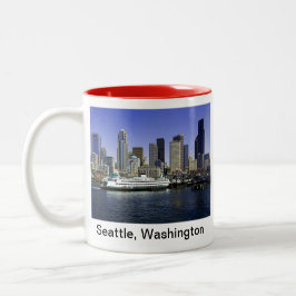 Seattle Ferry Washington Två-Tonad Mugg