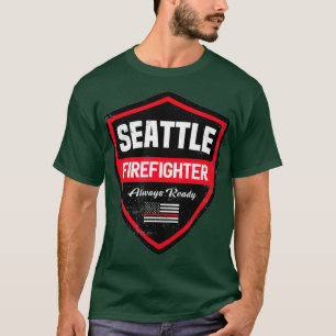 Seattle Fire Rädding Firefighter First Responder T Shirt