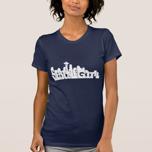 Seattle flicka t-shirt (Framsida)