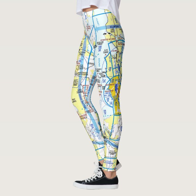 Seattle Flyway Chart-läggsenor Leggings (Vänster)