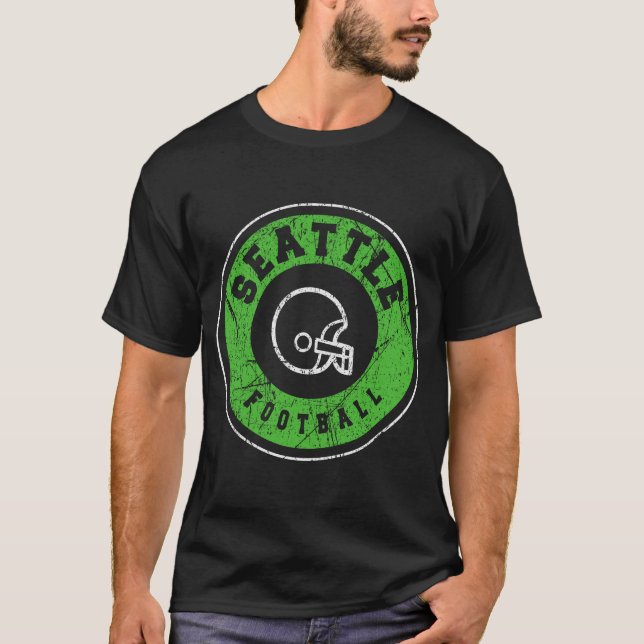 Seattle-fotboll T Shirt (Framsida)