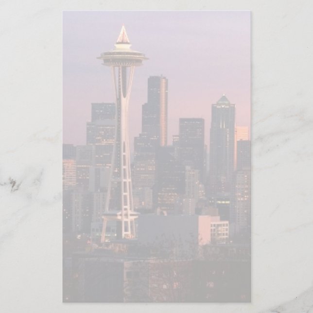 Seattle från den Kerry park.en Brevpapper (Framsida)