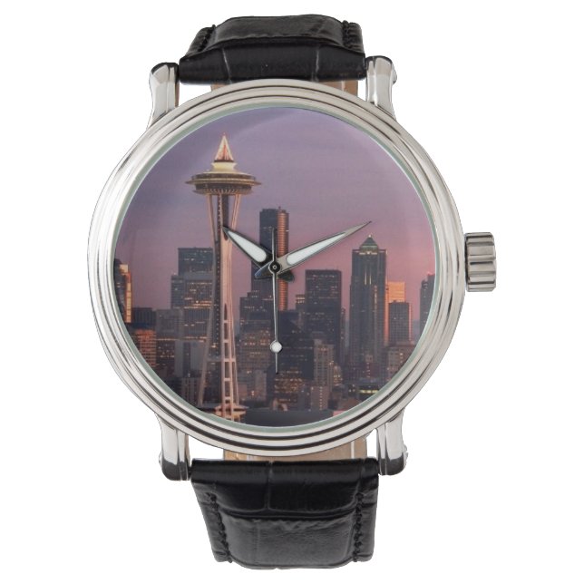 Seattle från Kerry Park. Armbandsur (Framsida)
