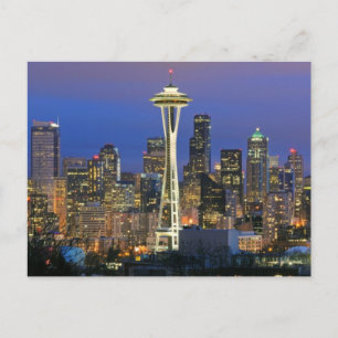 Seattle från Kerry Park i Queen Anne Vykort