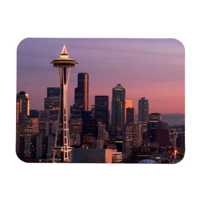 Seattle från Kerry Park. Magnet (Horisontell)