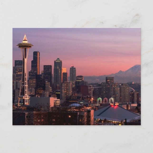 Seattle från Kerry Park. Vykort (Framsida)