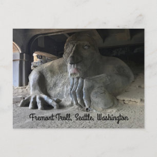 Seattle Fremont Troll #1 vykort