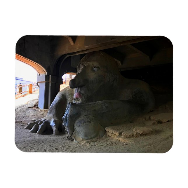 Seattle Fremont Troll #2 Magnet (Horisontell)