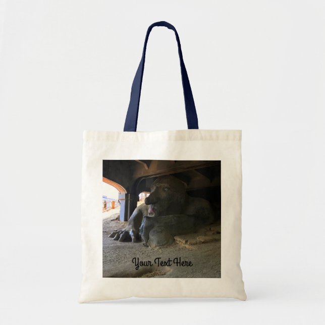Seattle Fremont Troll #2 Tote Bag Tygkasse (Framsidan)