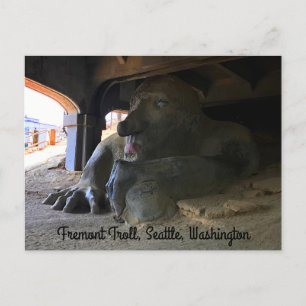 Seattle Fremont Troll #2 vykort