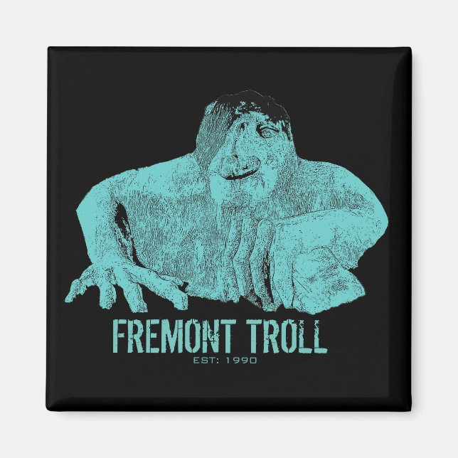 Seattle Fremont Troll Magnet (Framsidan)