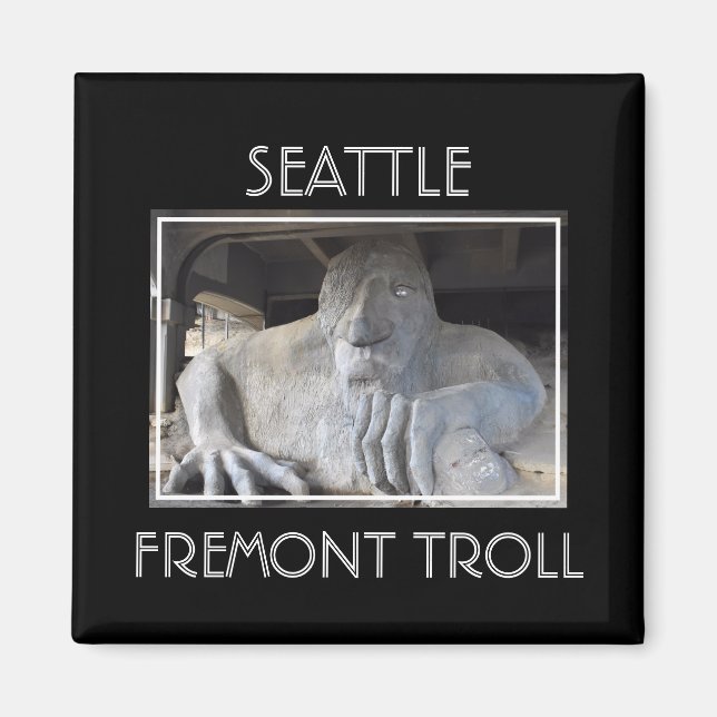 Seattle Fremont Troll Magnet (Framsidan)