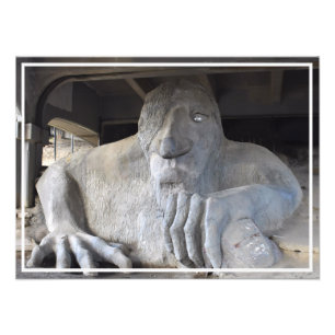 Seattle Fremont Troll Photo Print (olika storlekar Fototryck