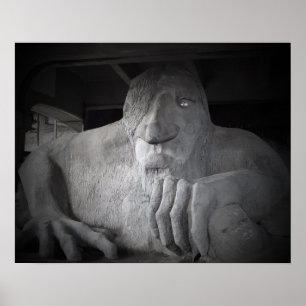 Seattle Fremont Troll-plakat (diverse storlekar) Poster
