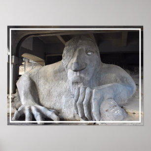 Seattle Fremont Troll Poster (olika storlekar)