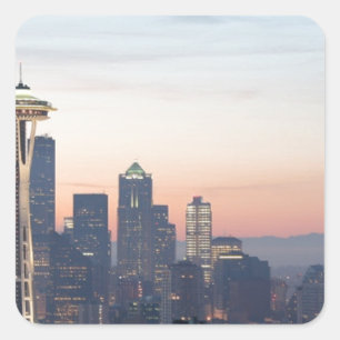 Seattle Fyrkantigt Klistermärke