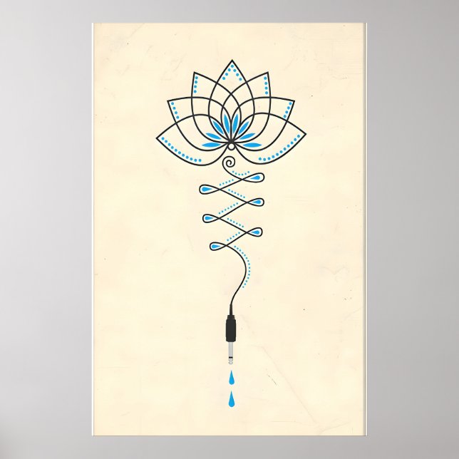 Seattle Grunge-inspirerad originaldesigntryck Poster (Framsidan)