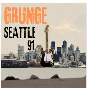 Seattle Grunge Music 1991 T Shirt