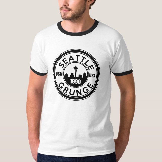 Seattle Grunge T Shirt (Framsida)
