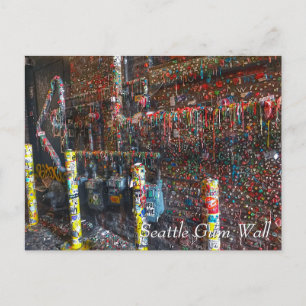 Seattle gum vägg vykort