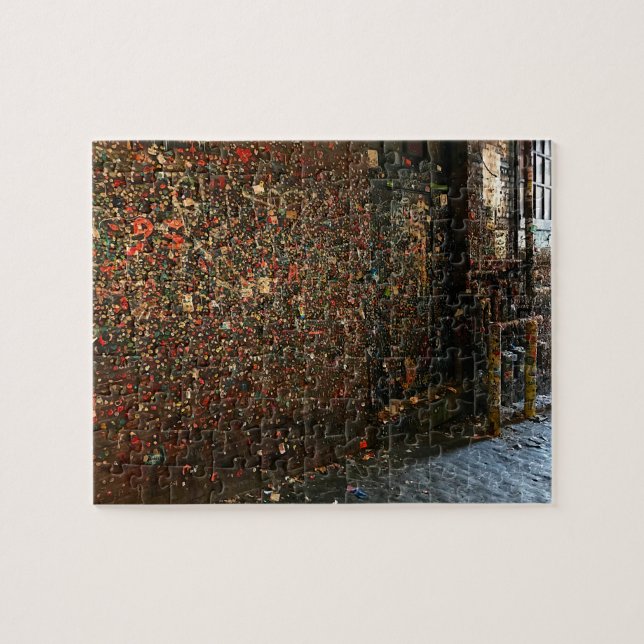 Seattle Gum Wall #1 Jigszawa Puzzle Pussel (Horisontell)