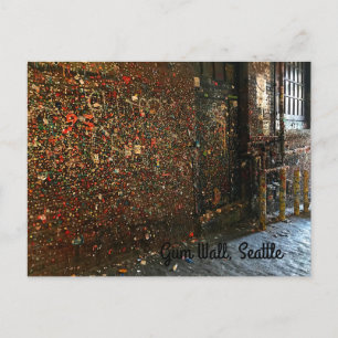 Seattle Gum Wall #1 vykort