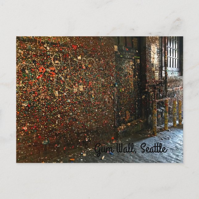 Seattle Gum Wall #1 vykort (Framsida)
