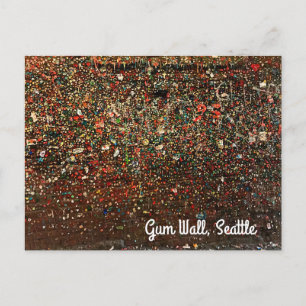 Seattle Gum Wall #2 vykort