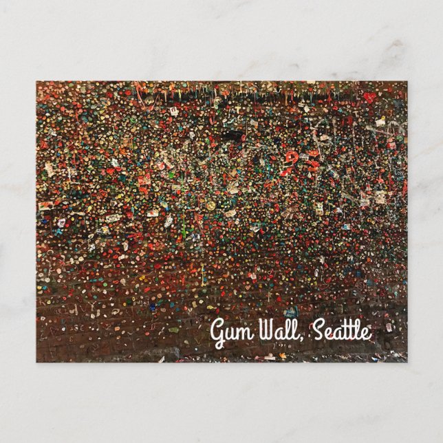 Seattle Gum Wall #2 vykort (Framsida)