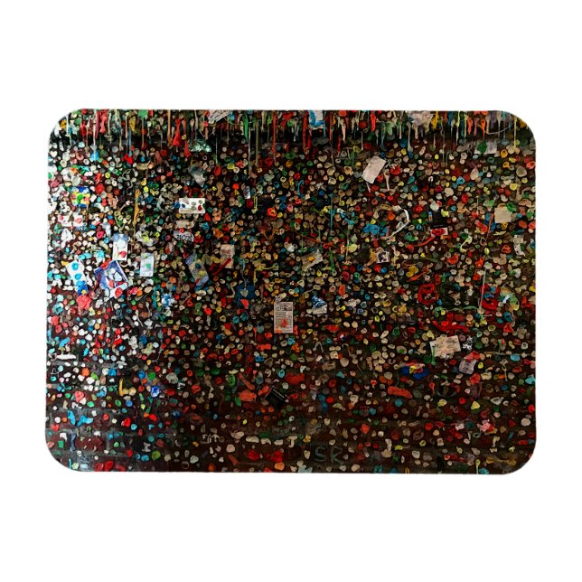 Seattle Gum Wall #4 Magnet (Horisontell)