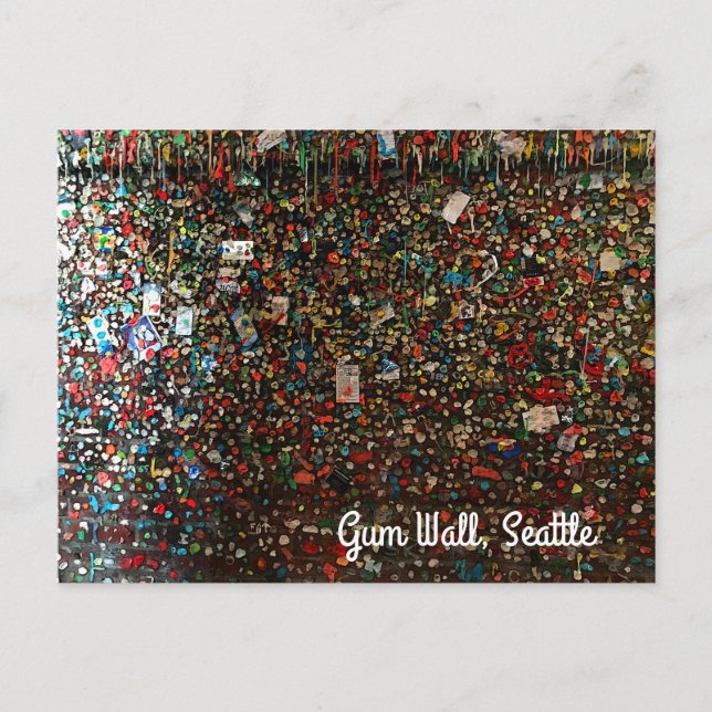 Seattle Gum Wall #4 vykort (Framsida)