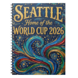 Seattle Hem för VM 2026 Fotboll Moody Anteckningsbok