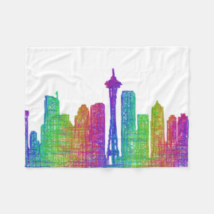 Seattle horisont fleecefilt