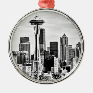 Seattle horisont julgransprydnad metall