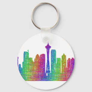 Seattle horisont nyckelring