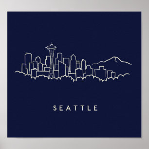 Seattle horisont poster