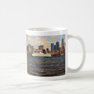 Seattle horisontmugg kaffemugg